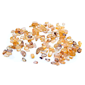 El colgante de orgonita Árbol de la Vida grande contiene minirodados de cuarzo citrino