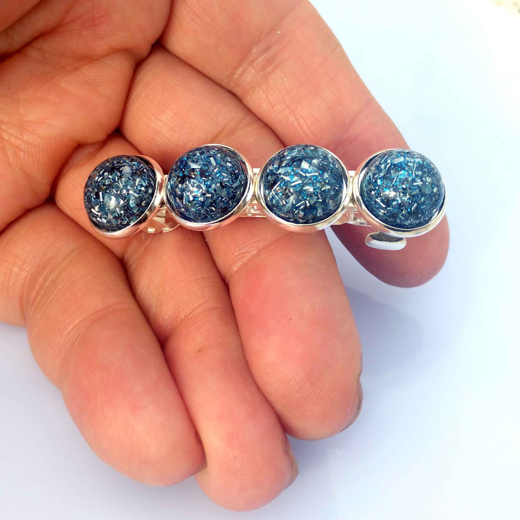 Horquilla para el pelo con 4 miniorgonitas.